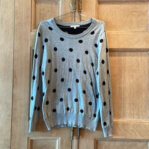 41 Hawthorn Gray and Black Crew Neck Sweater